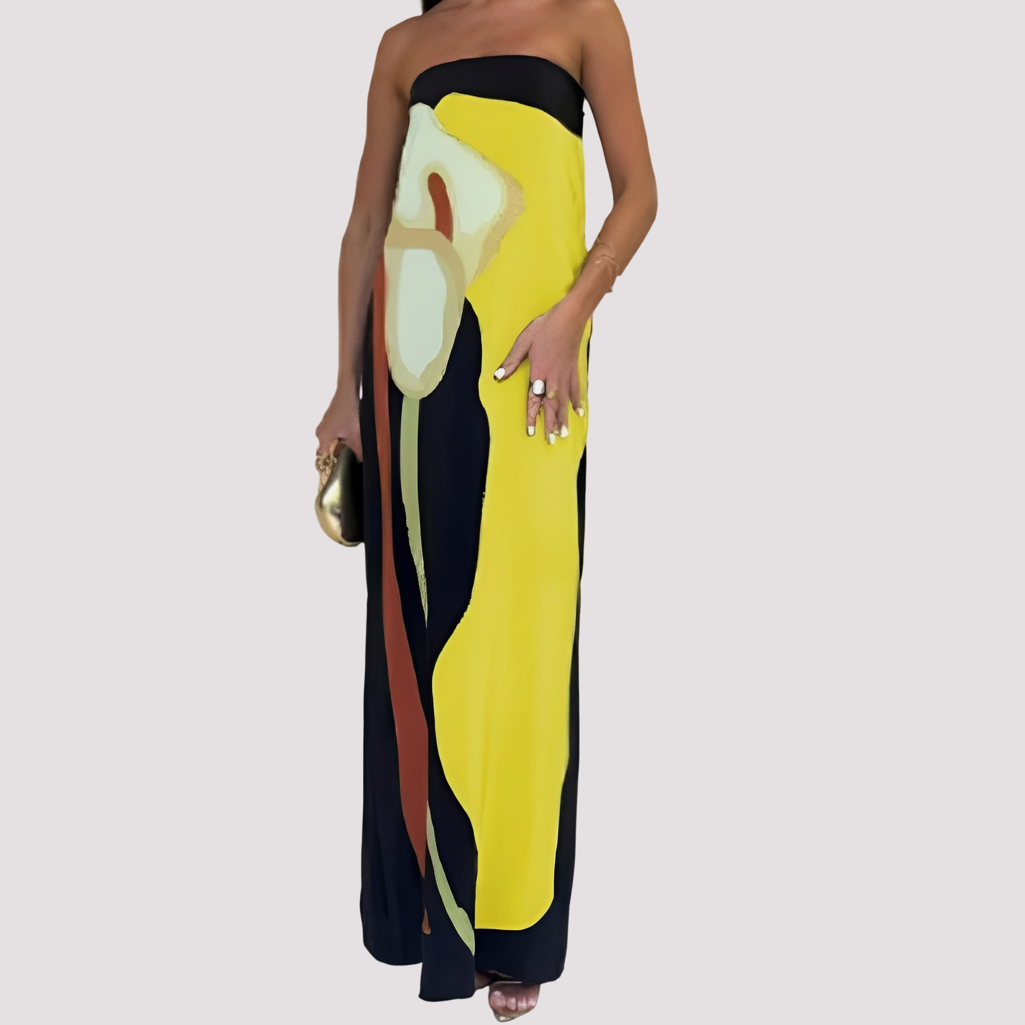 Samara - Fashionable Strapless Maxi Dress