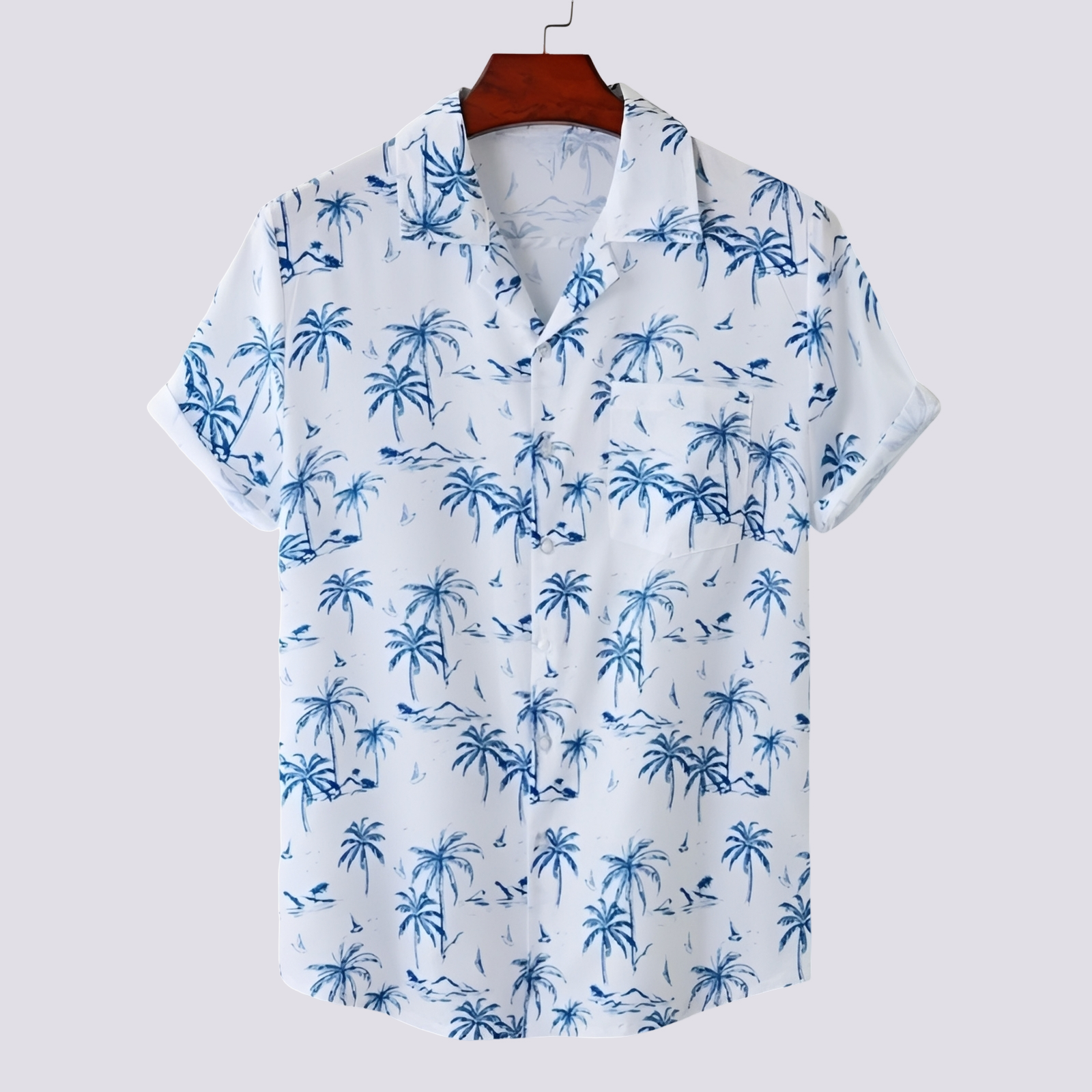 Ronan - Men's stylish polo shirt with Hawaiian design