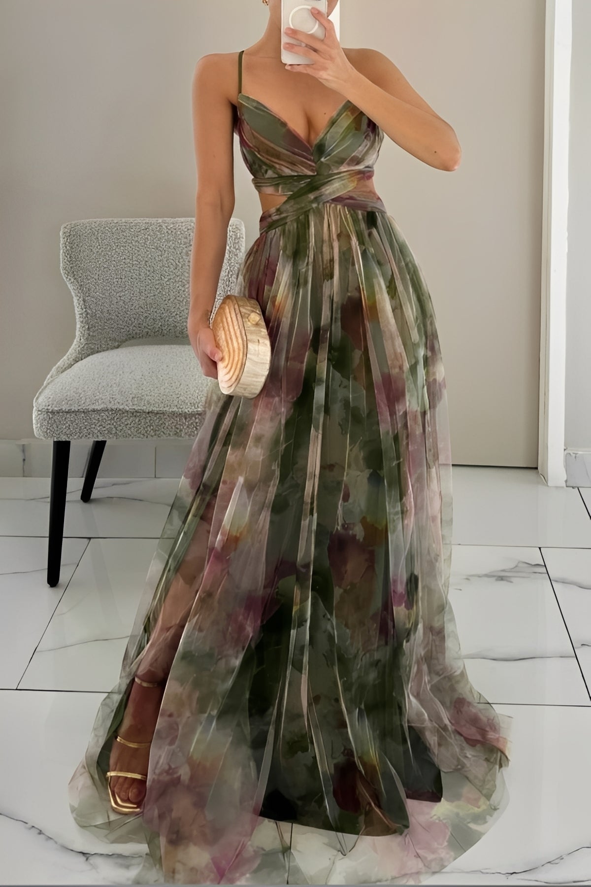 Davina - Chic A-Line Long Dress