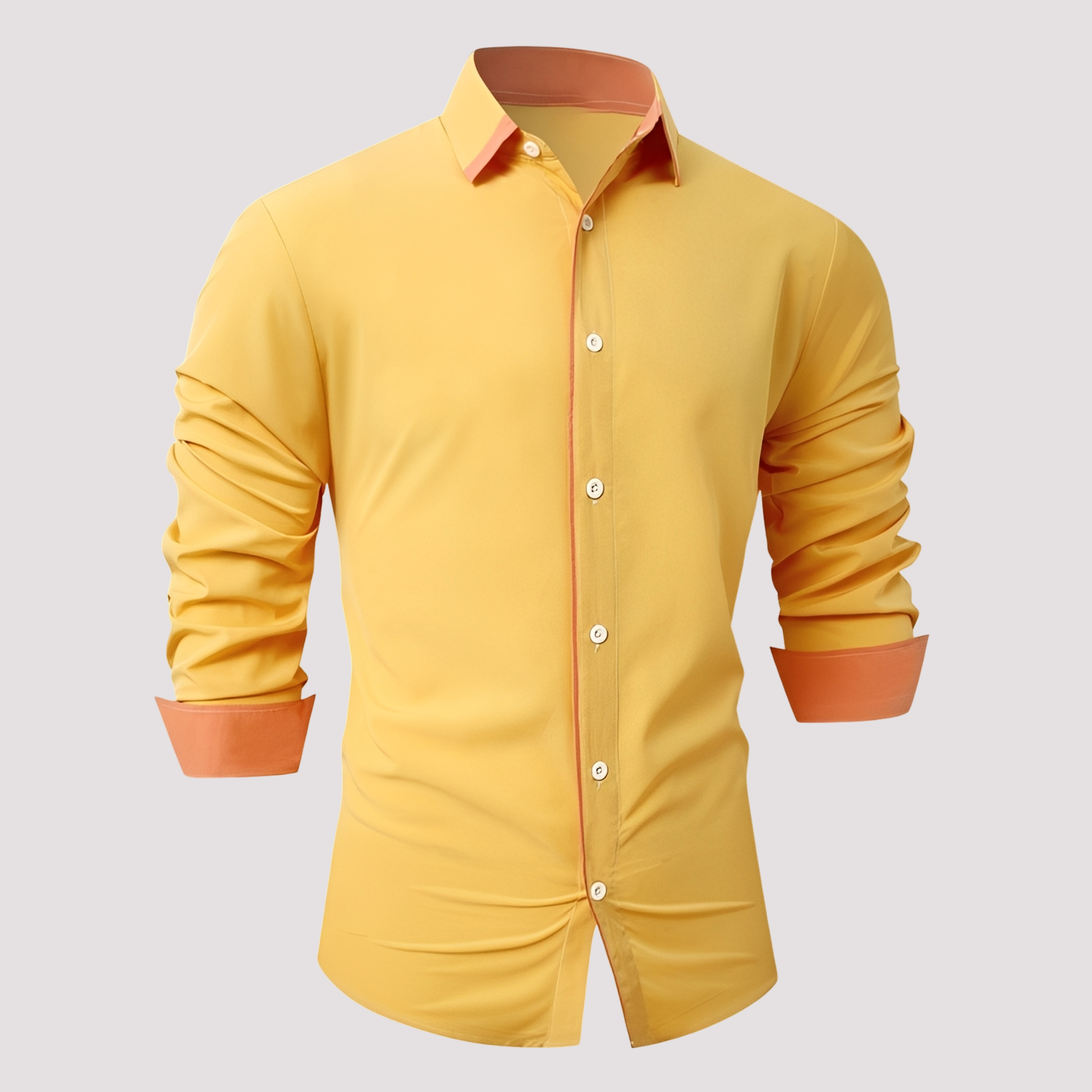 Samuel - Fashionable Long-Sleeve Men's Overshirt