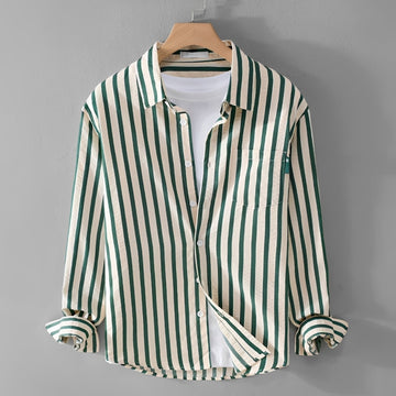 Marvin - Fashionable Long-sleeved Striped Shirt