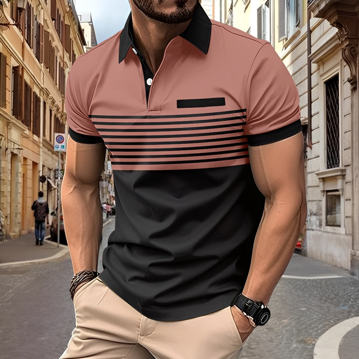 Thomas - Stylish, slim-fit men's polo shirt