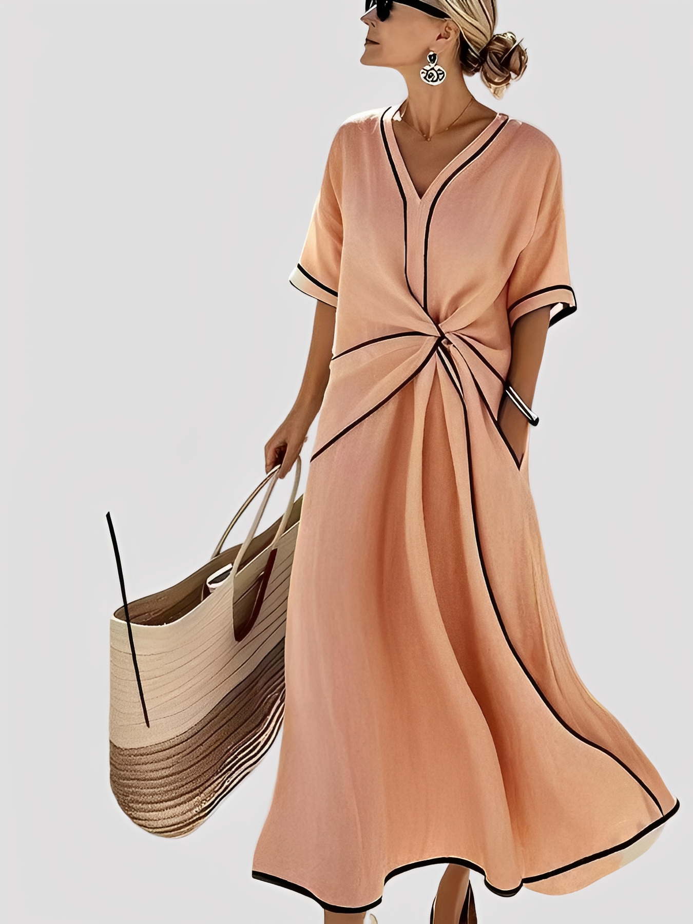 Mabel - Stylish, Loose-Fitting Maxi Dress for Women
