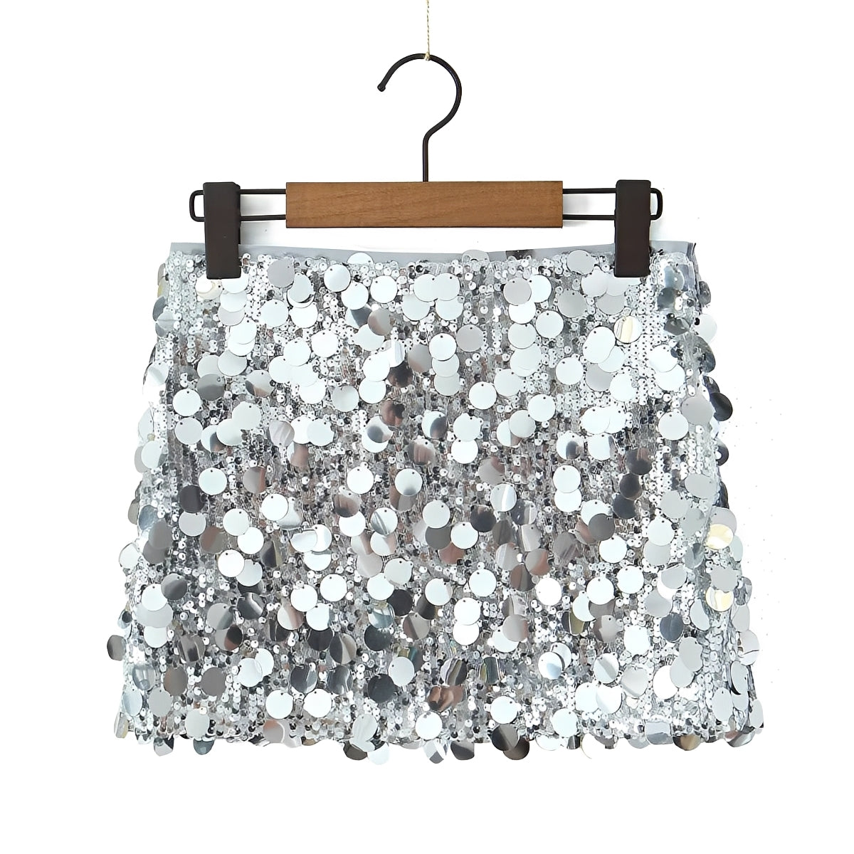 Abbey - Chic Gleaming Mini Skirt