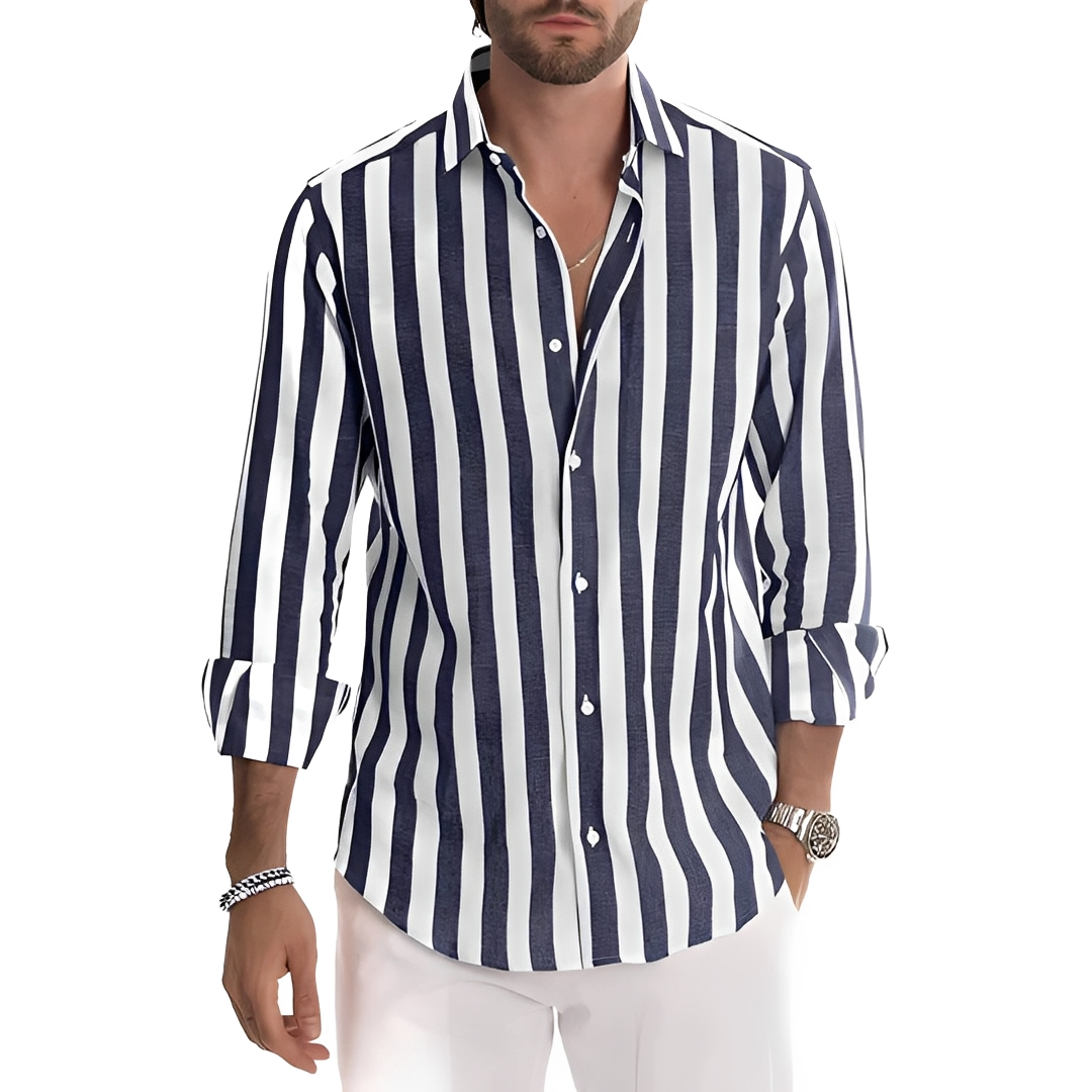 Roldan - Men's summer striped shirt