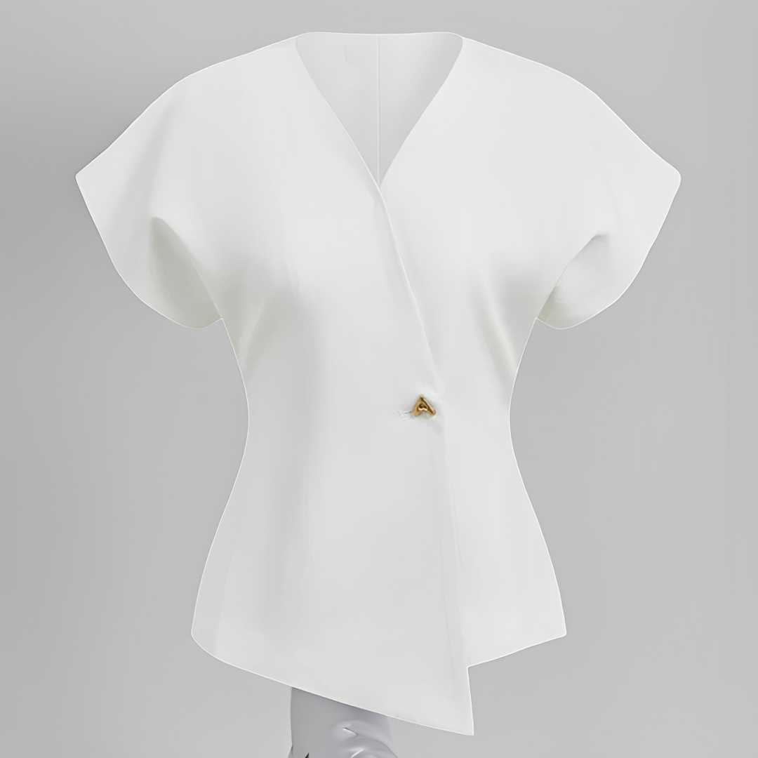 Ariella - Trendy V-neck blouse