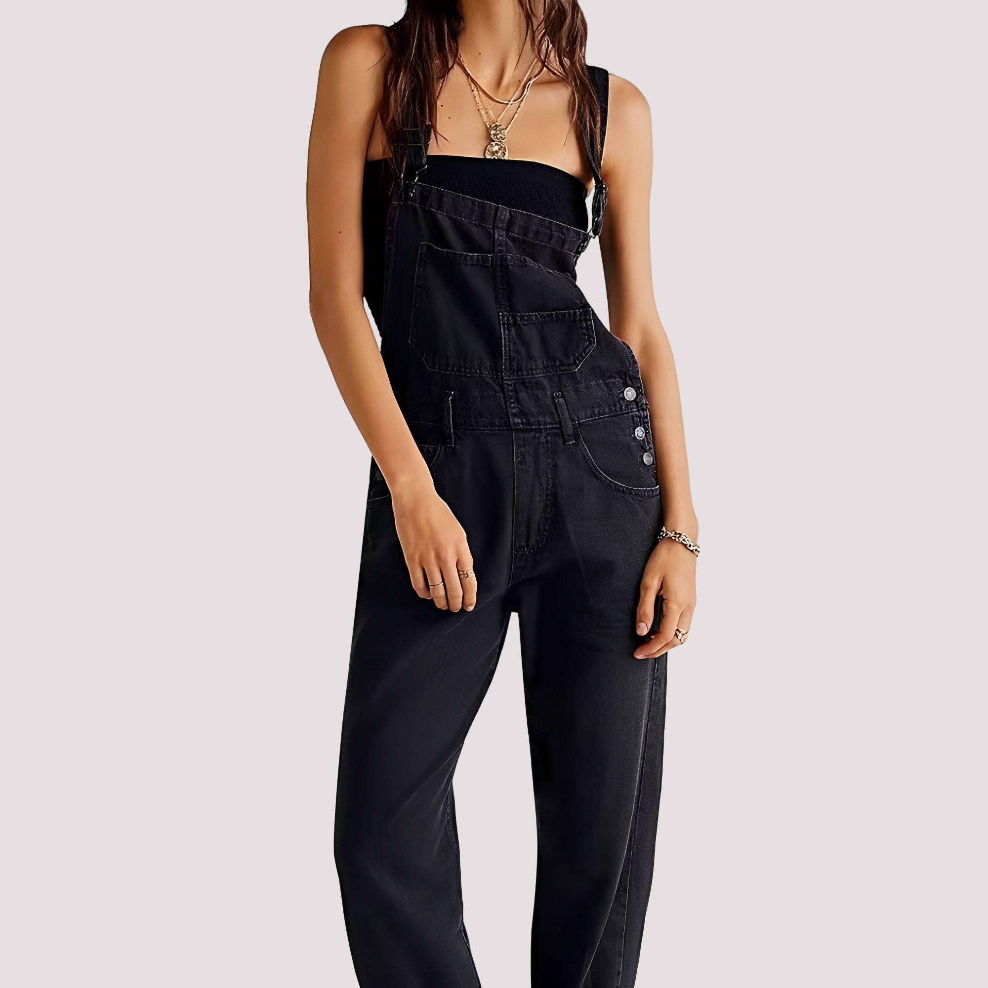 Sophie - Women's casual, loose denim jumpsuit