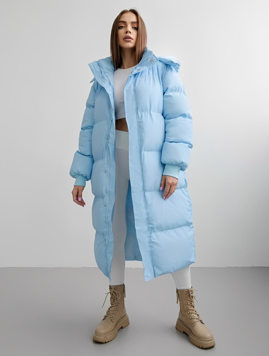 Eloise - Modern lightweight coat with hood for women