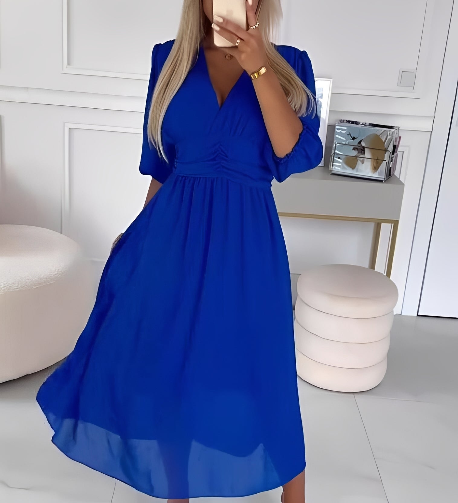 Aysha - Long Sleeve Midi Dress