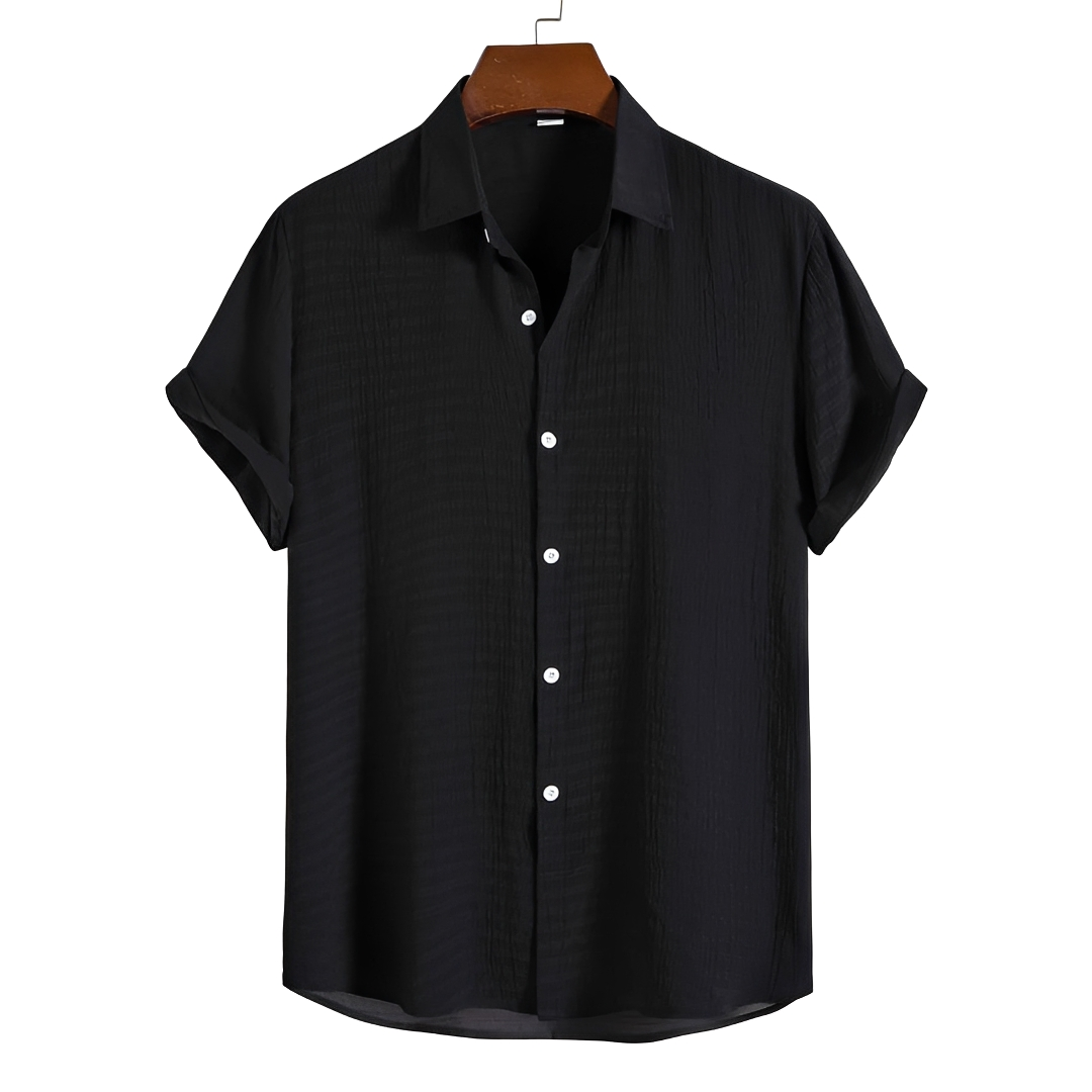 Spencer - Relaxed Button-Up Polo Shirt