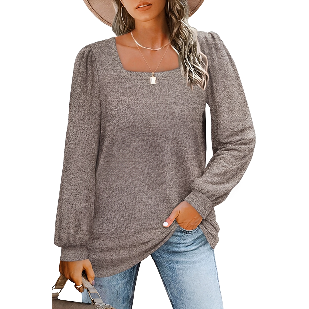 Jaylin - Stylish Square Neckline Shirt