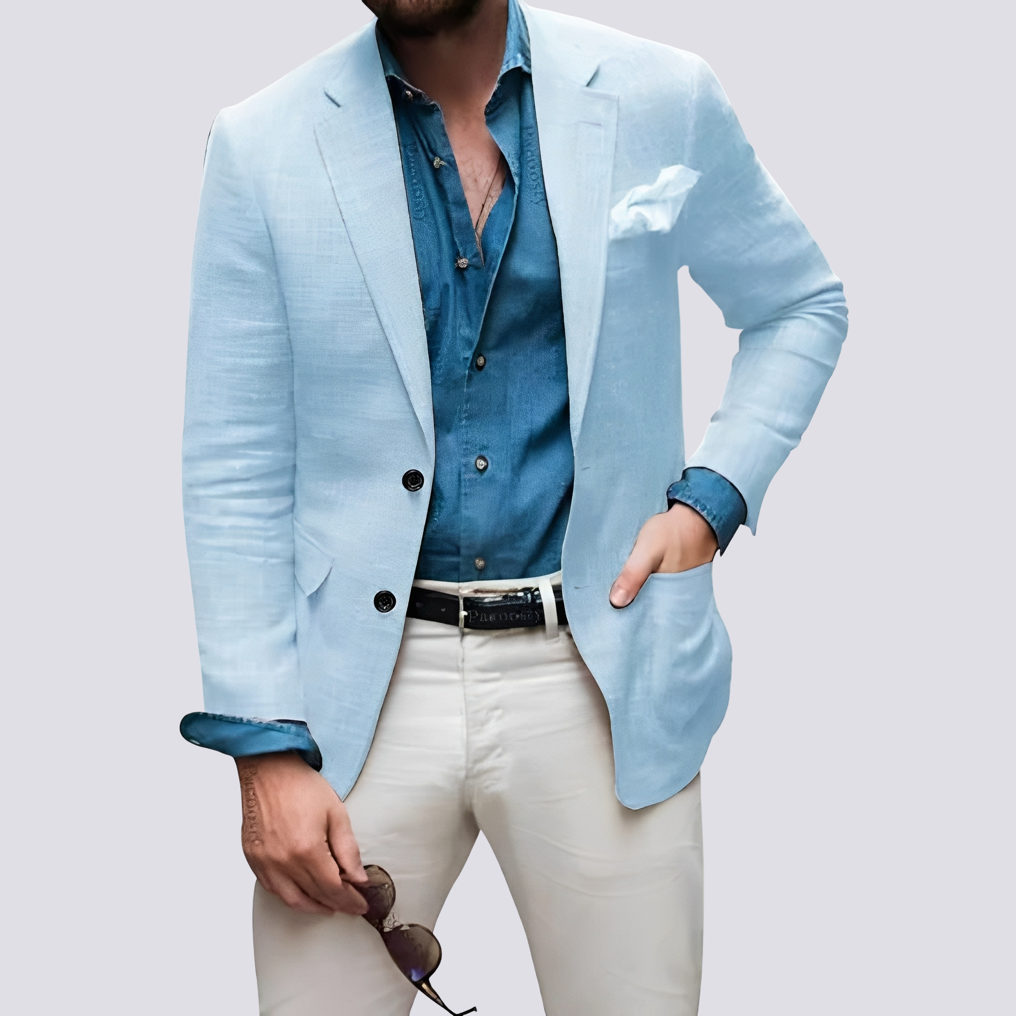 Glenn - Elegant jacket for men with buttons