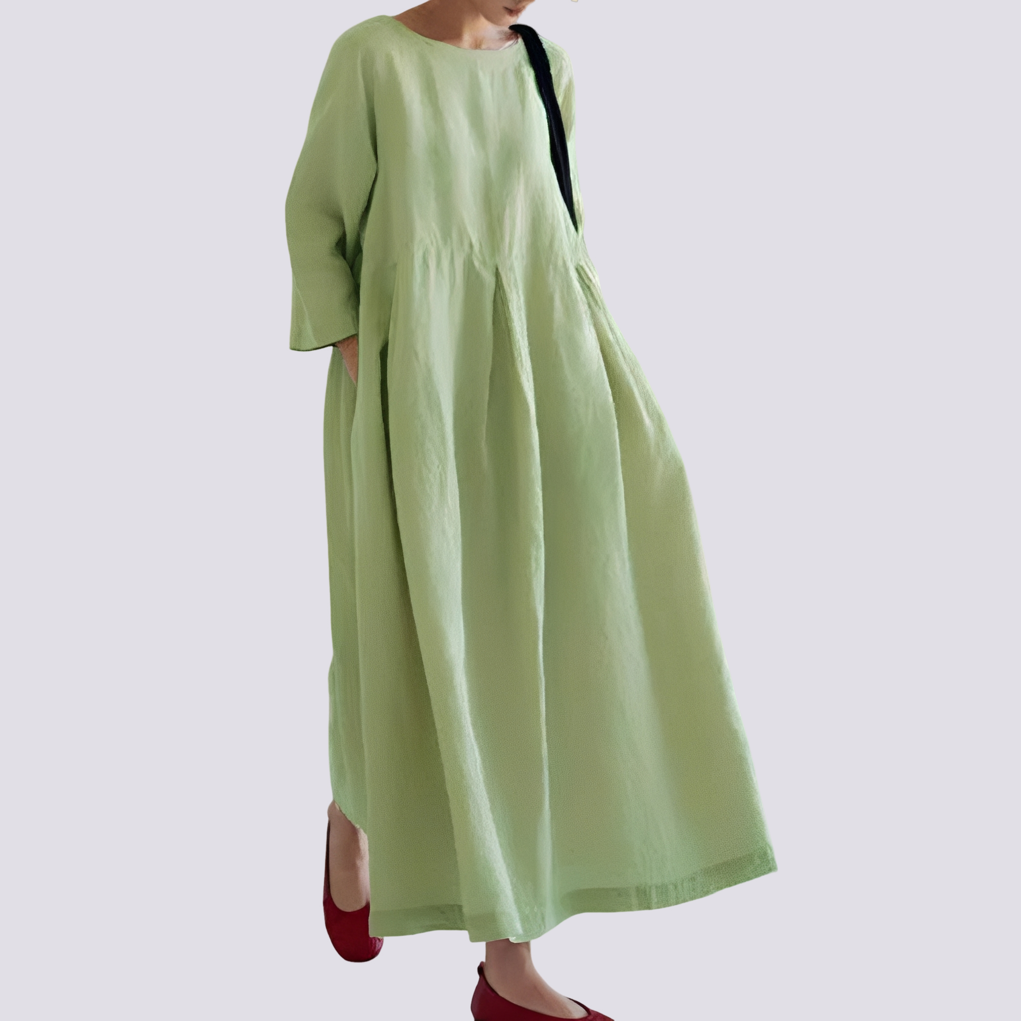 Veronica - Women's loose dress with pockets