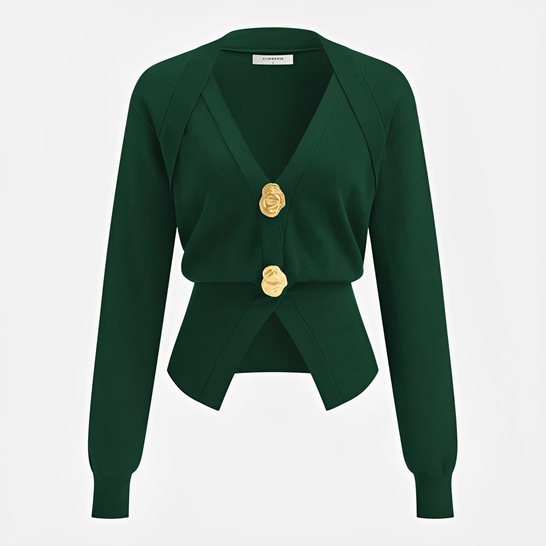Kisha - Elegant V-Neck Sweater