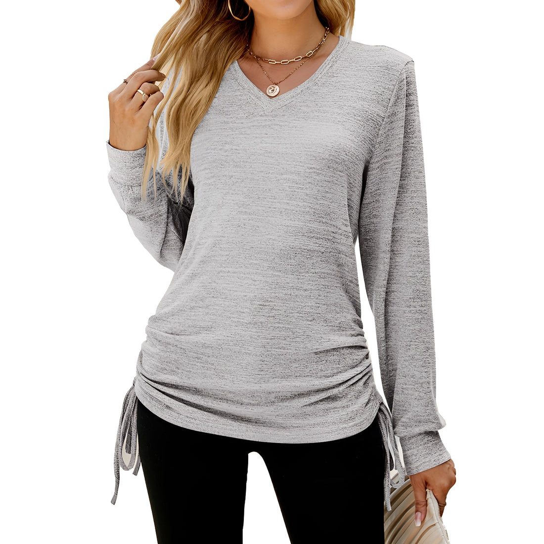 Ellaine - Women's Stylish V-neck Top