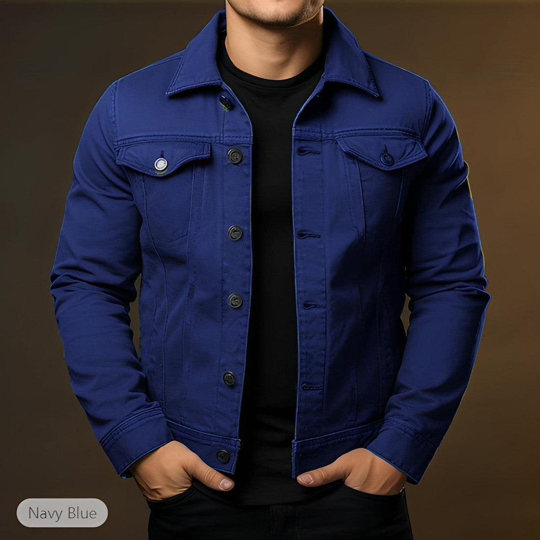 Leroy - Trendy denim jacket for men