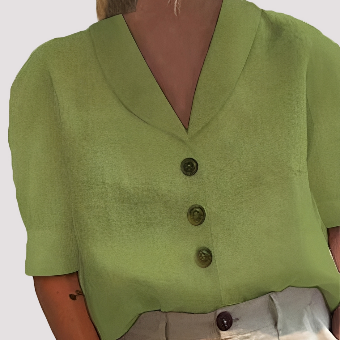 Mariyah - Chic V-Neck Blouse