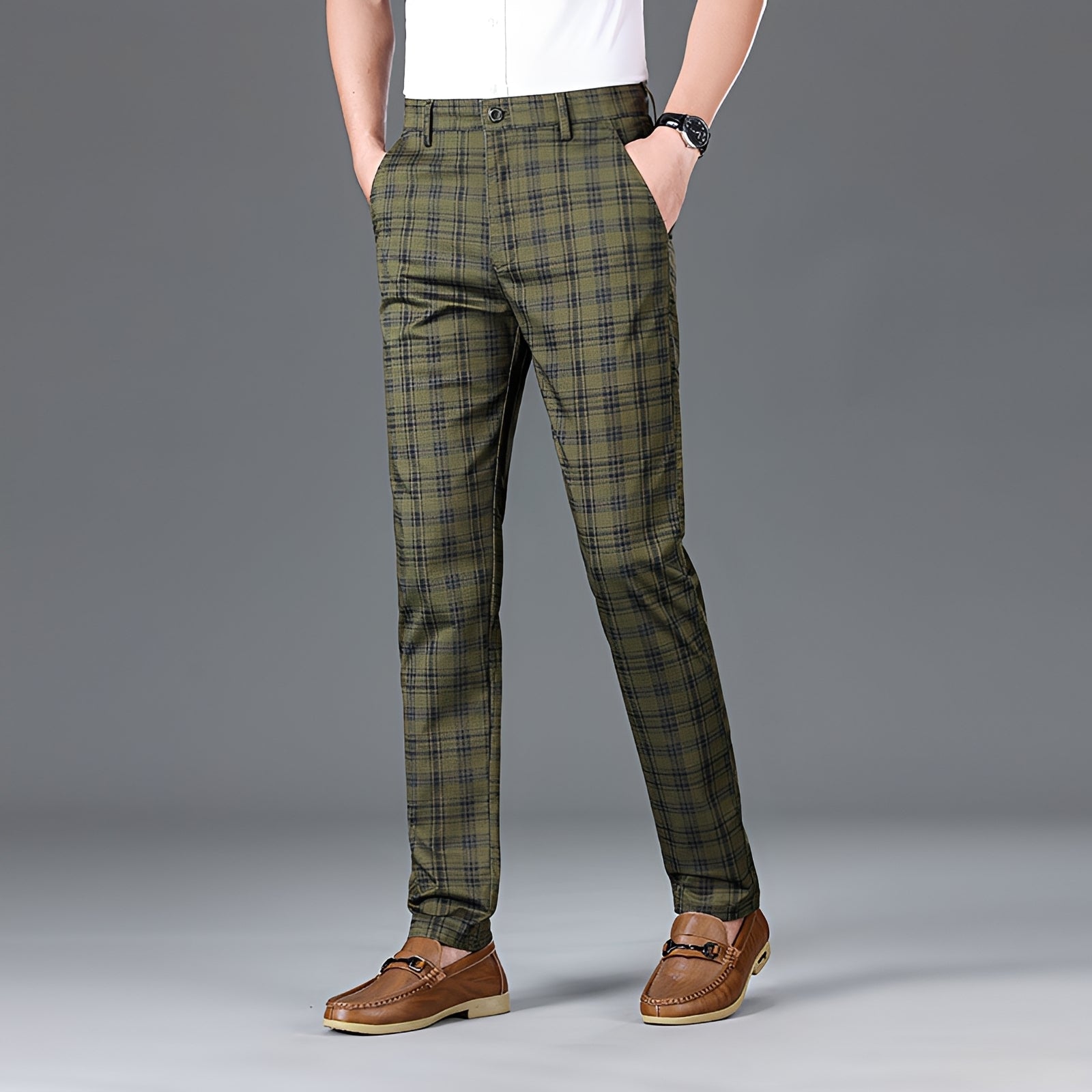 Myers - Casual Checkered Trousers