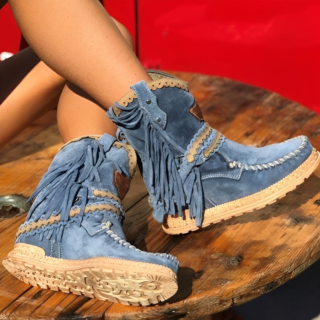 Brianna - Trendy Boho Ankle Boots