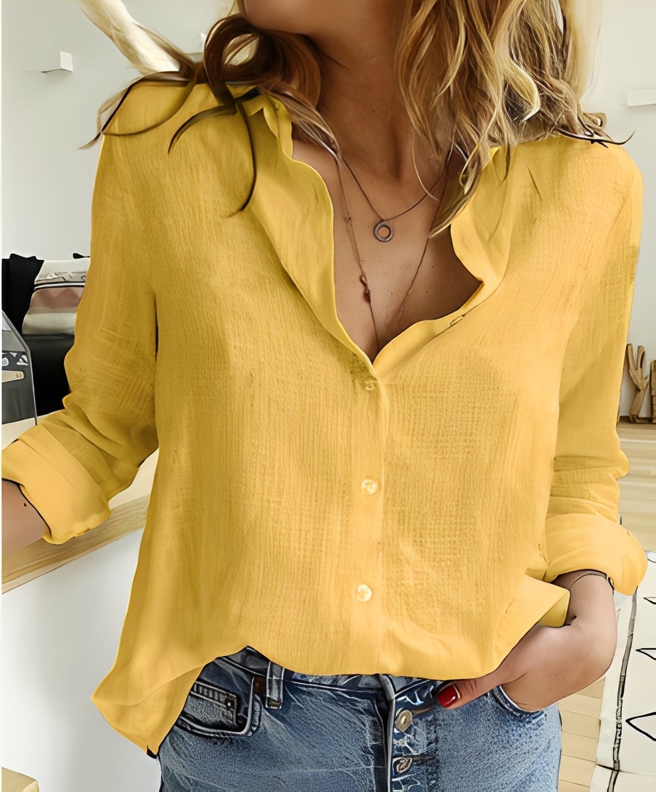 Sandra – Women's long-sleeve shirt – Casual and relaxed