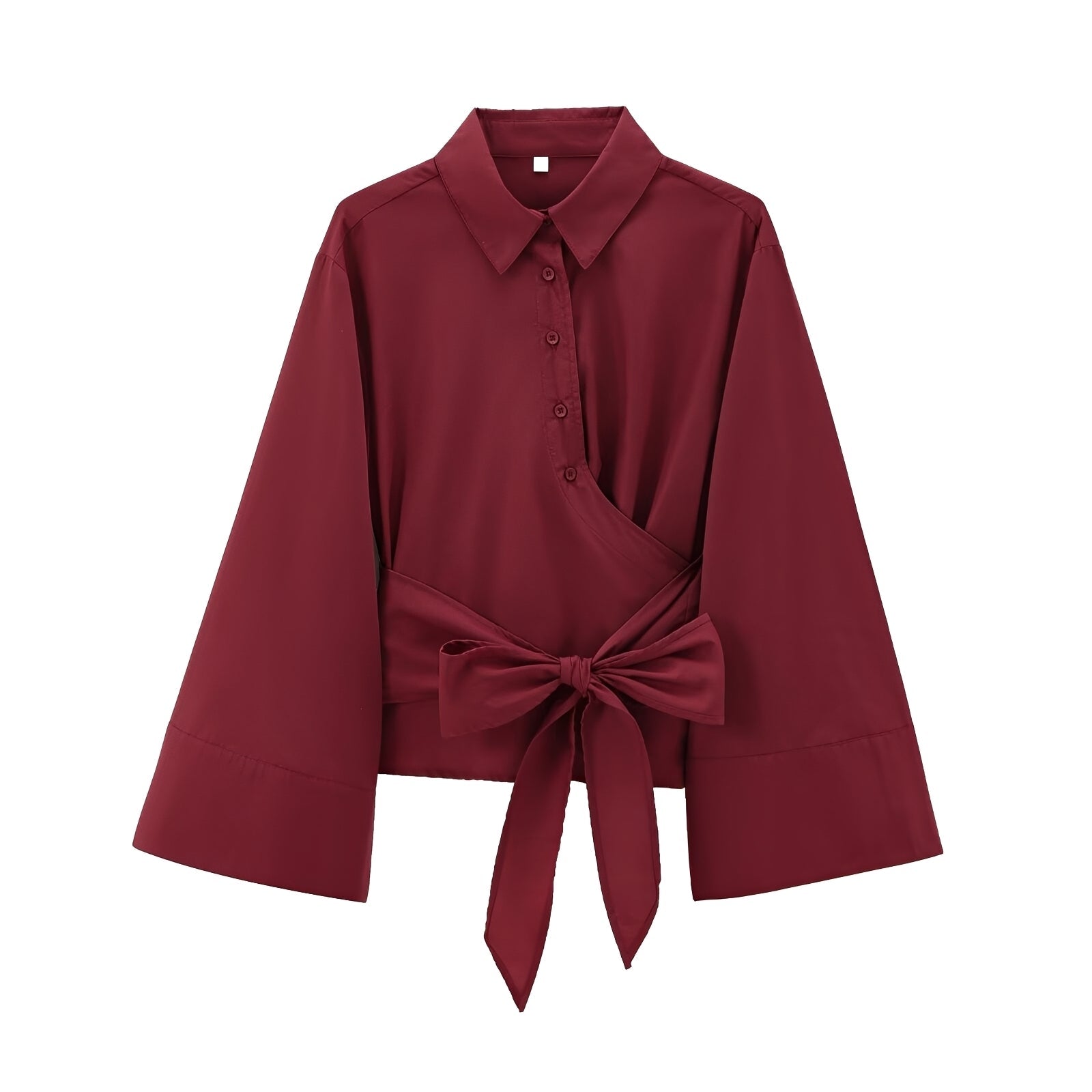 Shania - Trendy women's top with loose fit and belt