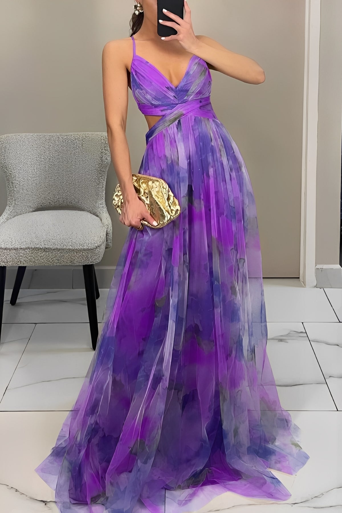 Davina - Chic A-Line Long Dress