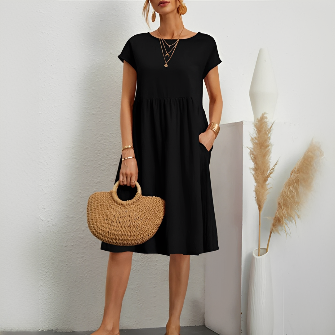 Evalyn - Trendy Mid-Length Dress