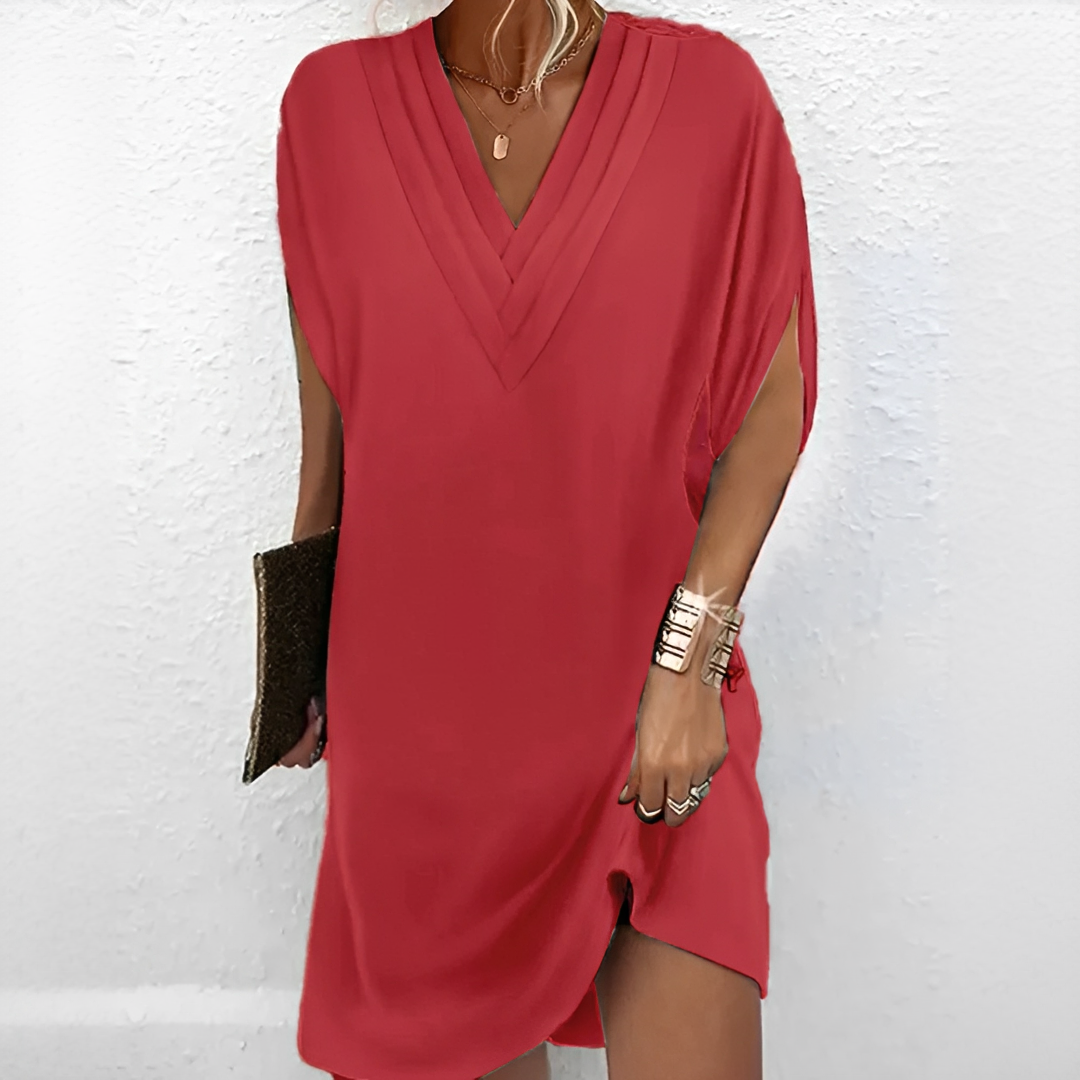 Jazlynn - Dress with Tucks and Wide Sleeves