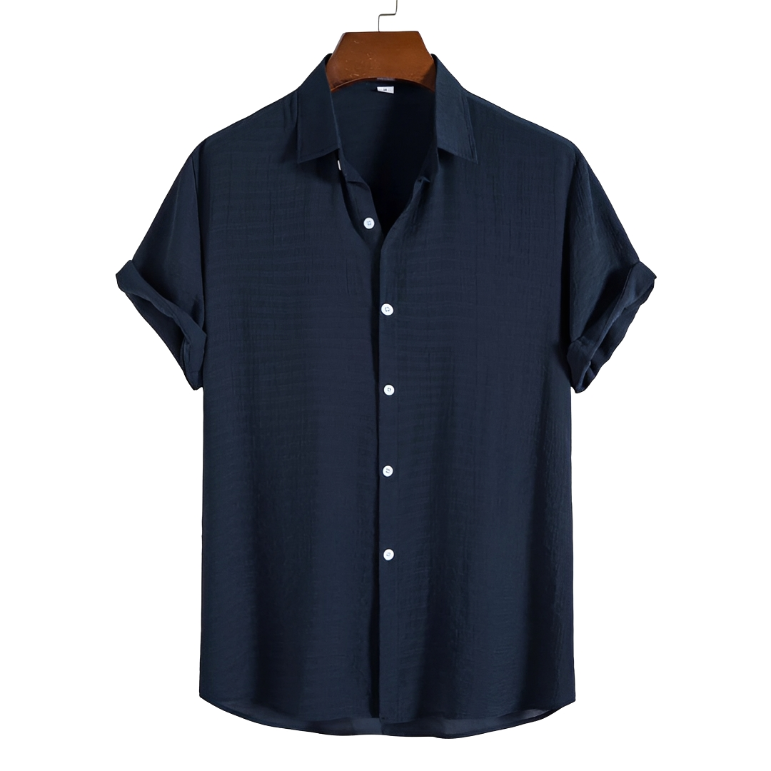Spencer - Relaxed Button-Up Polo Shirt