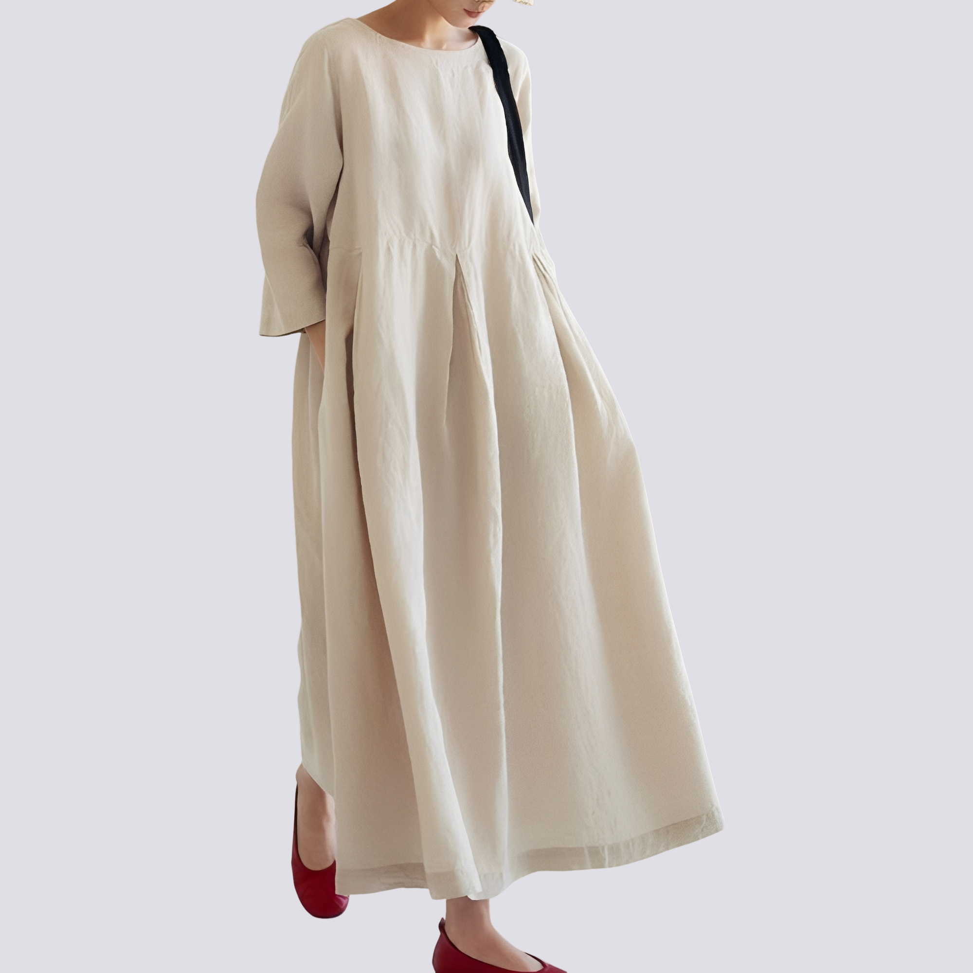 Veronica - Women's loose dress with pockets