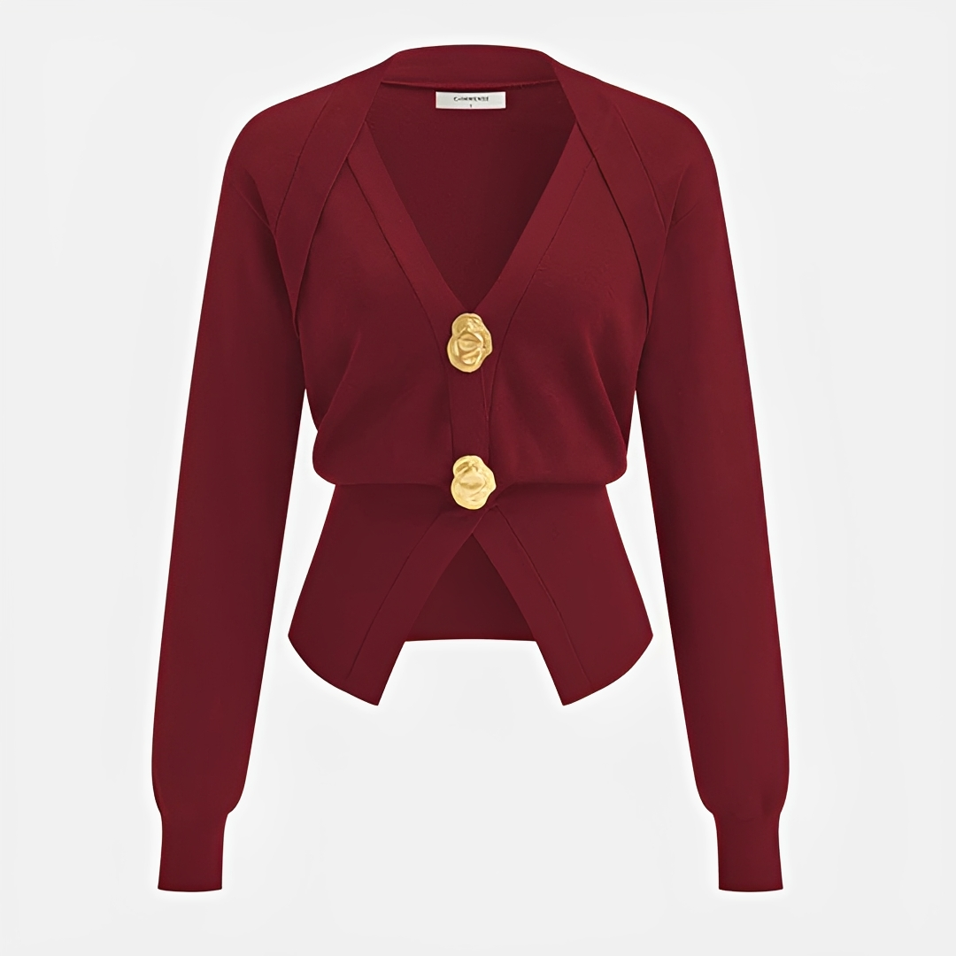 Kisha - Elegant V-Neck Sweater