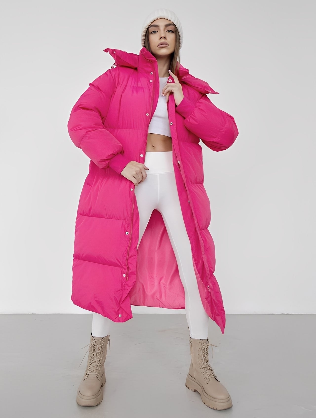 Eloise - Modern lightweight coat with hood for women