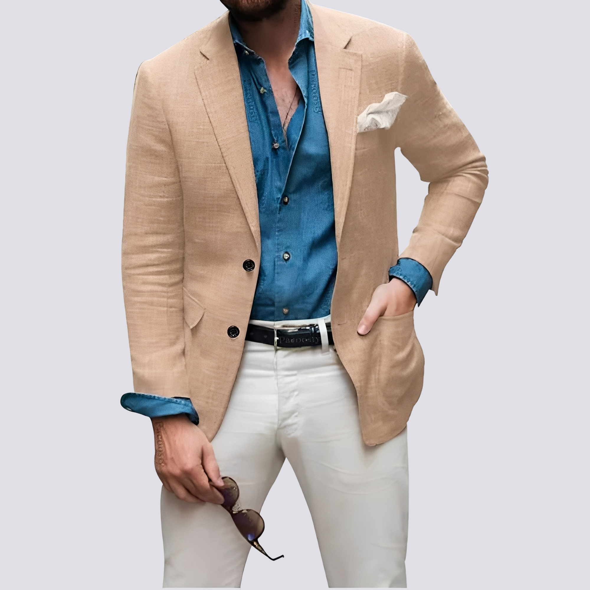 Glenn - Elegant jacket for men with buttons