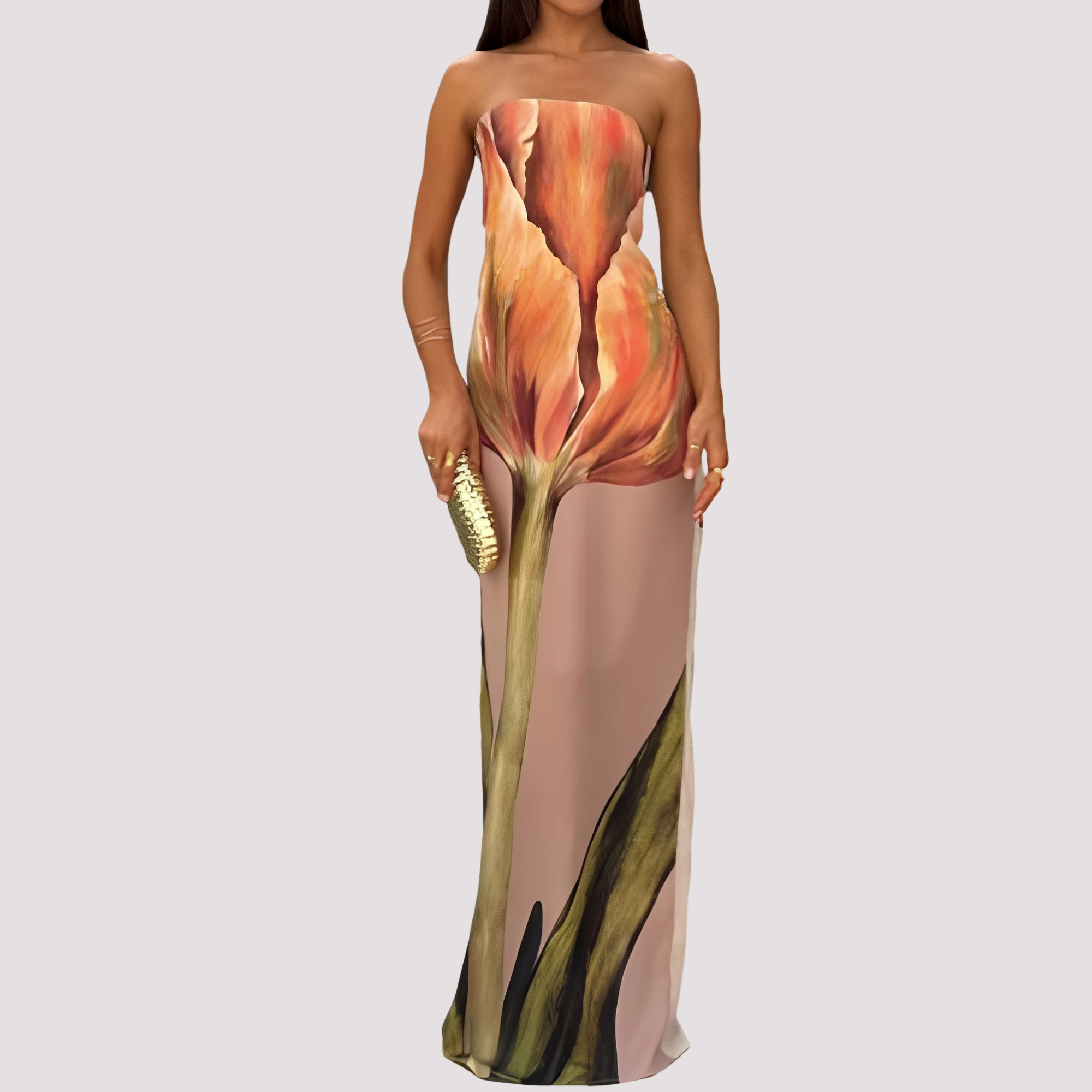 Samara - Fashionable Strapless Maxi Dress