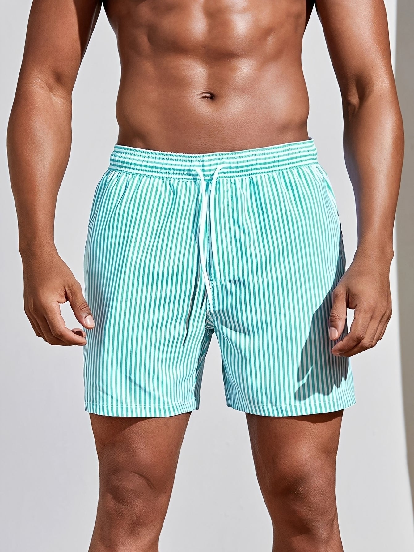 Reuben - Striped Rapid-Dry Swim Shorts
