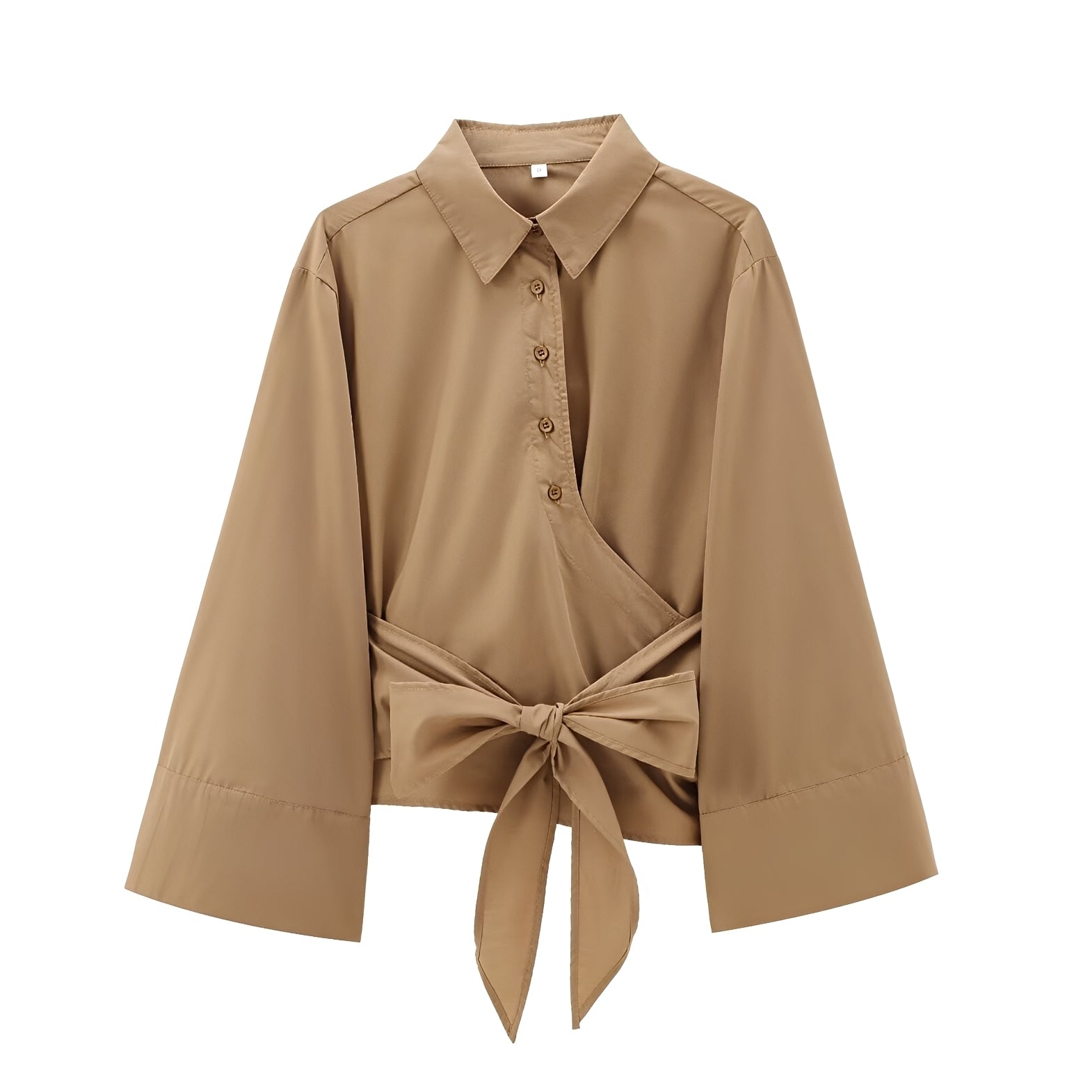 Shania - Trendy women's top with loose fit and belt