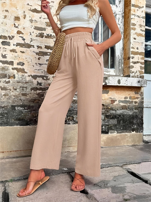 Allie - Trendy, loose high-waisted women's pants