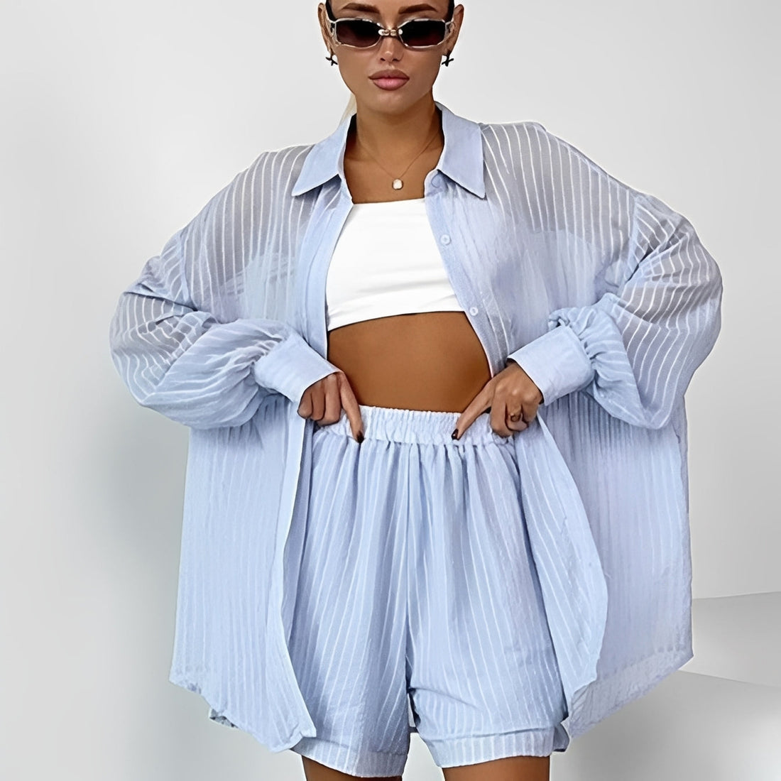 Sally - Cozy women's two-piece outfit