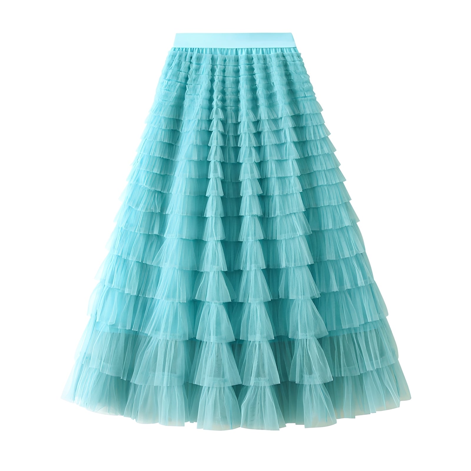 Nastia - Stylish A-line Ruffle Skirt