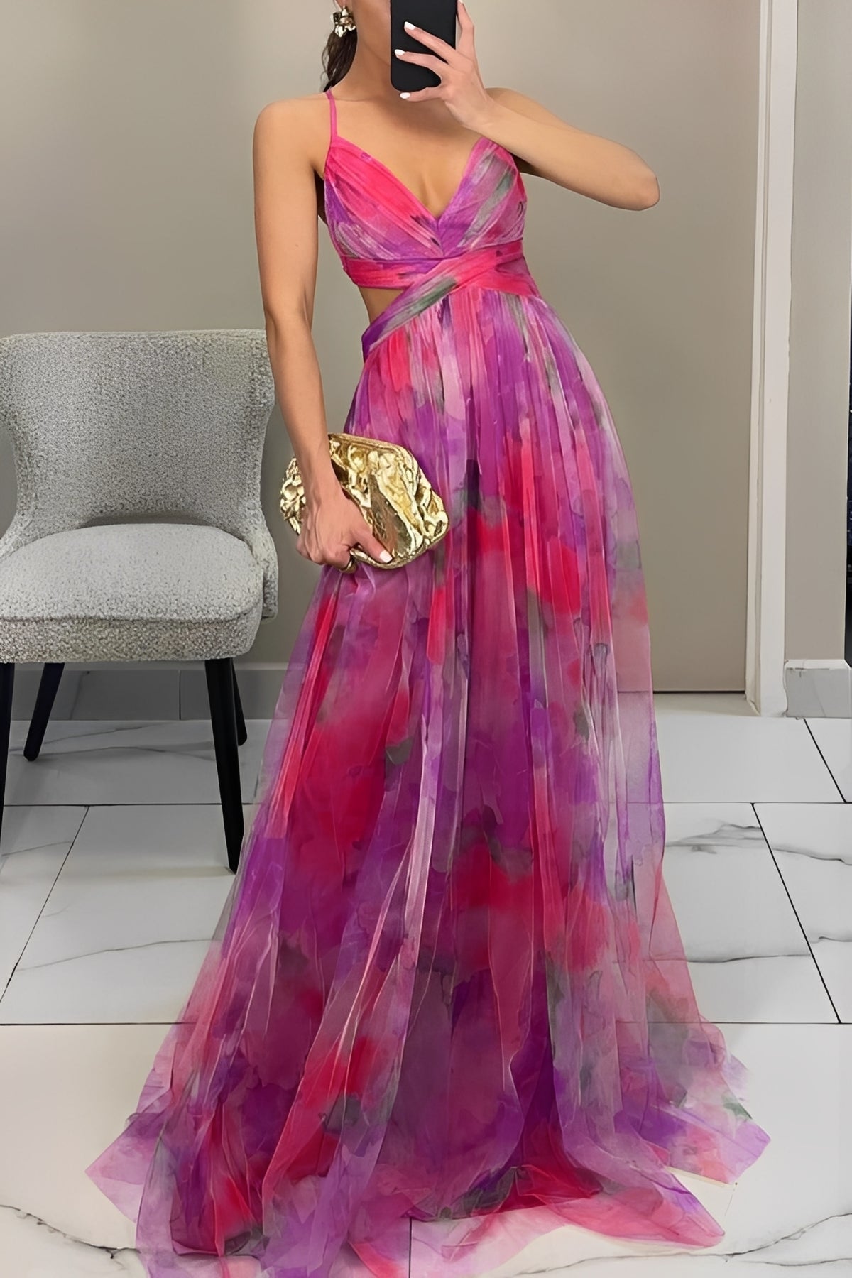 Davina - Chic A-Line Long Dress