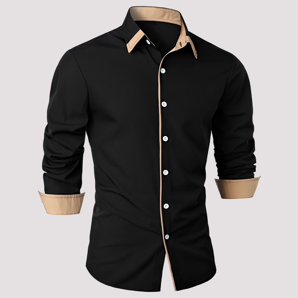 Samuel - Fashionable Long-Sleeve Men's Overshirt