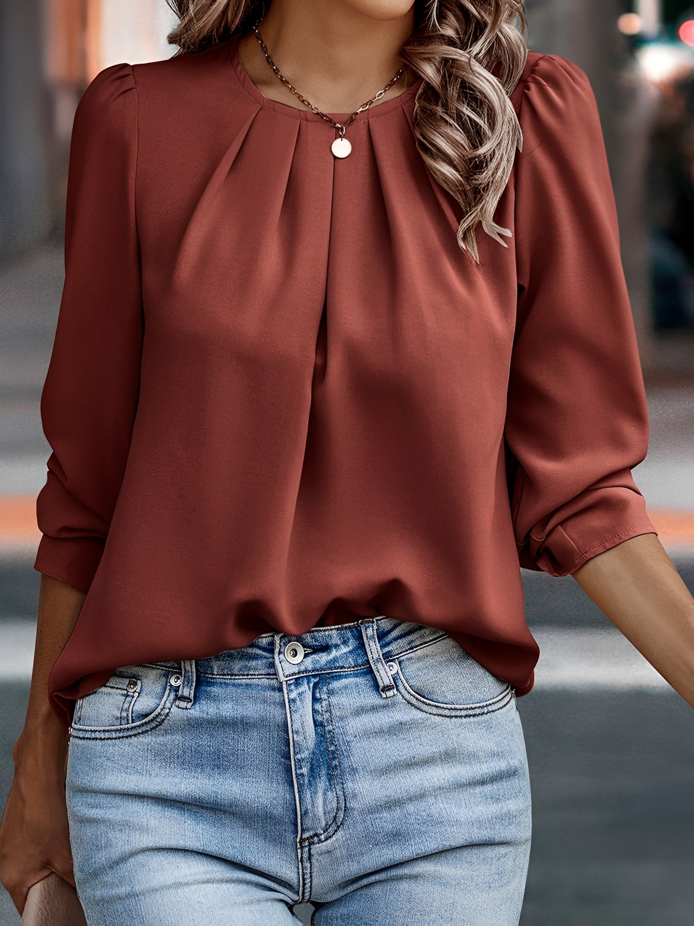 Sophie - Fashionable blouse with broad sleeves for women