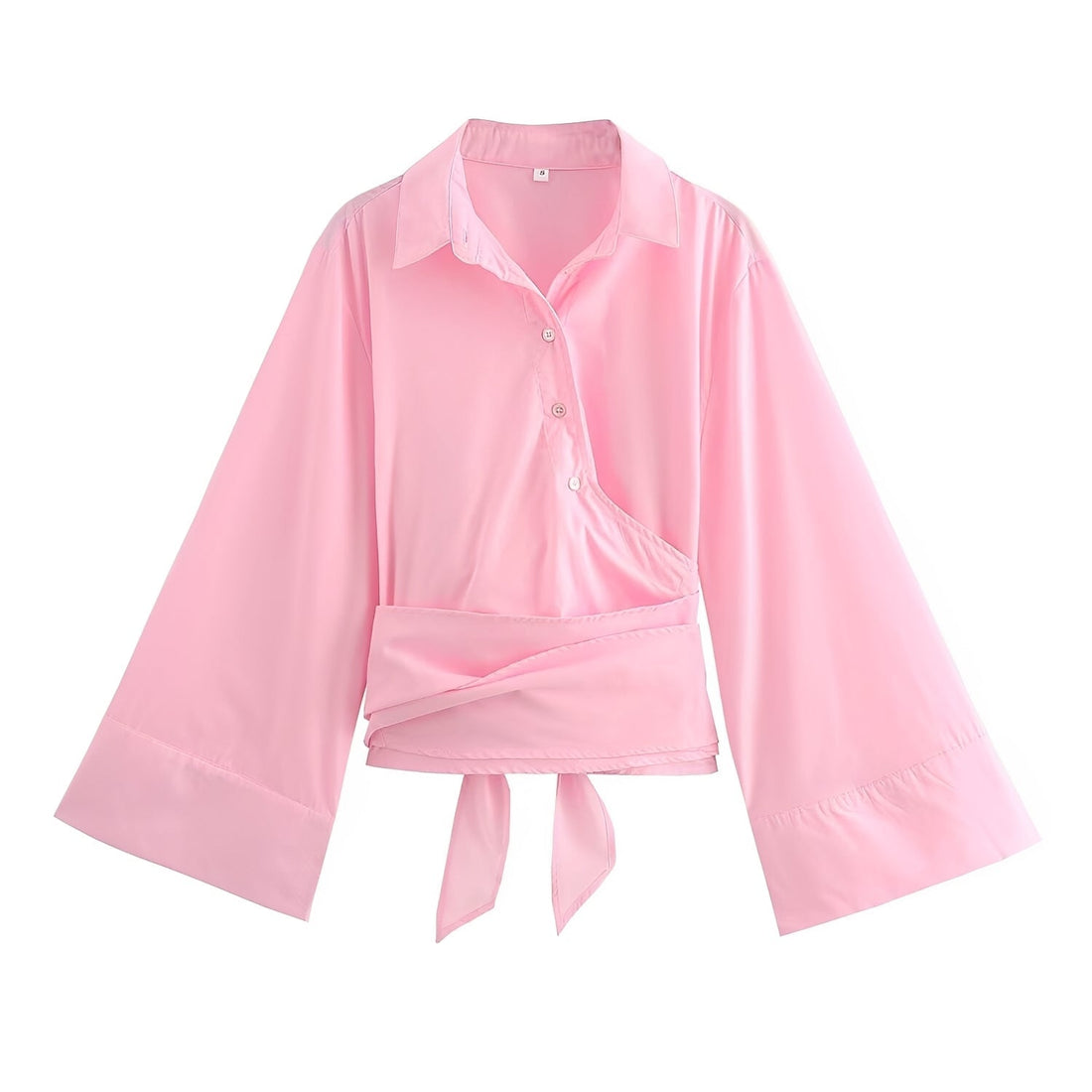 Shania - Trendy women's top with loose fit and belt
