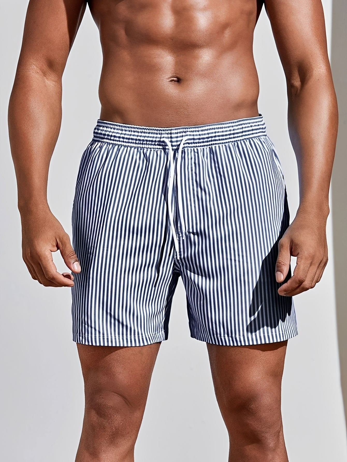 Reuben - Striped Rapid-Dry Swim Shorts