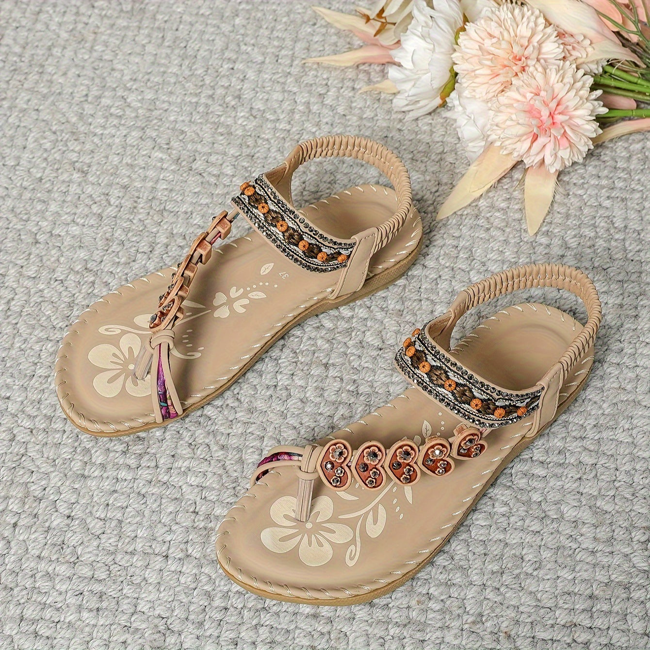 Stacey - Stylish Boho Flat Sandals