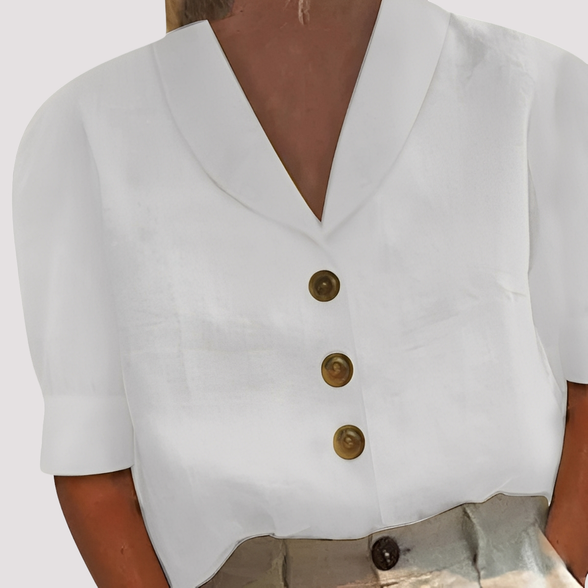 Mariyah - Chic V-Neck Blouse