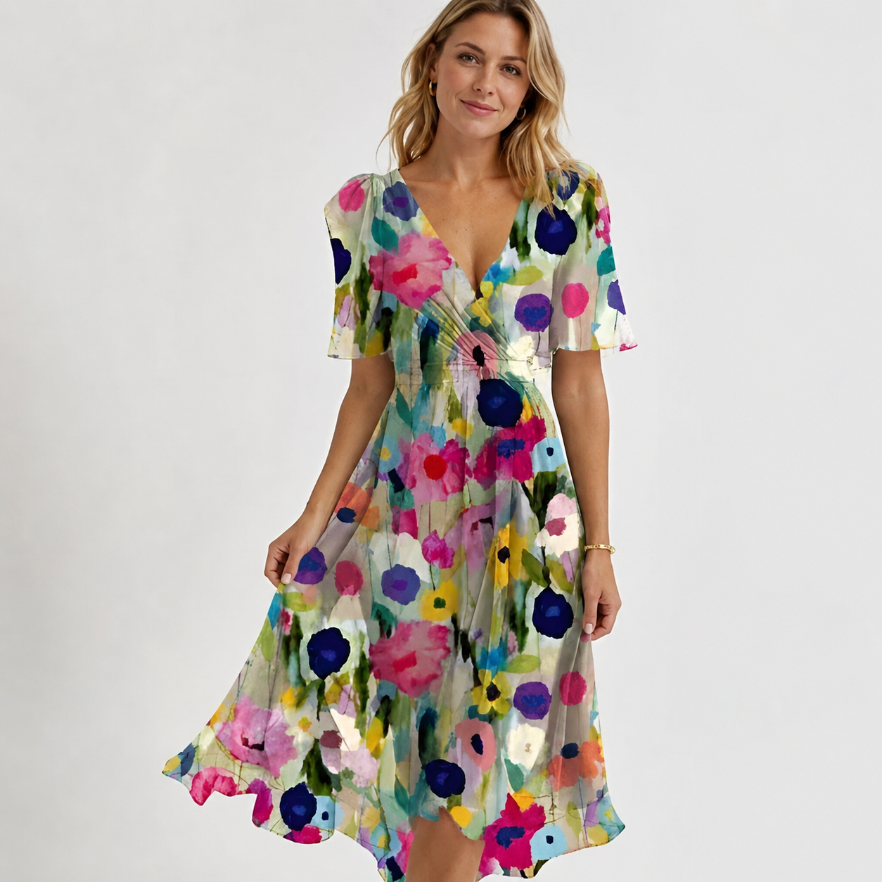 Lina – Wrap Dress with V-Neckline