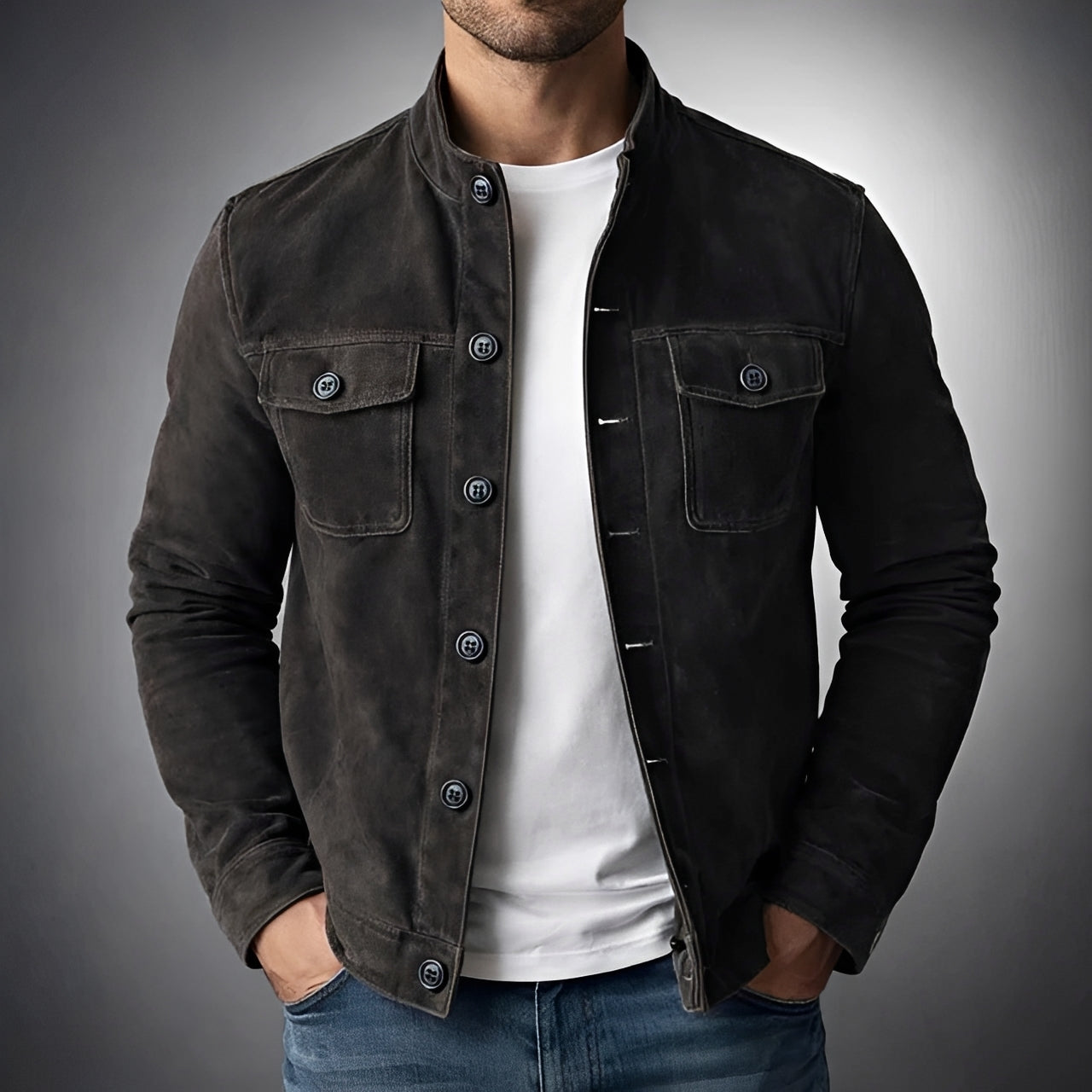 Gideon - Relaxed Button-Front Jacket