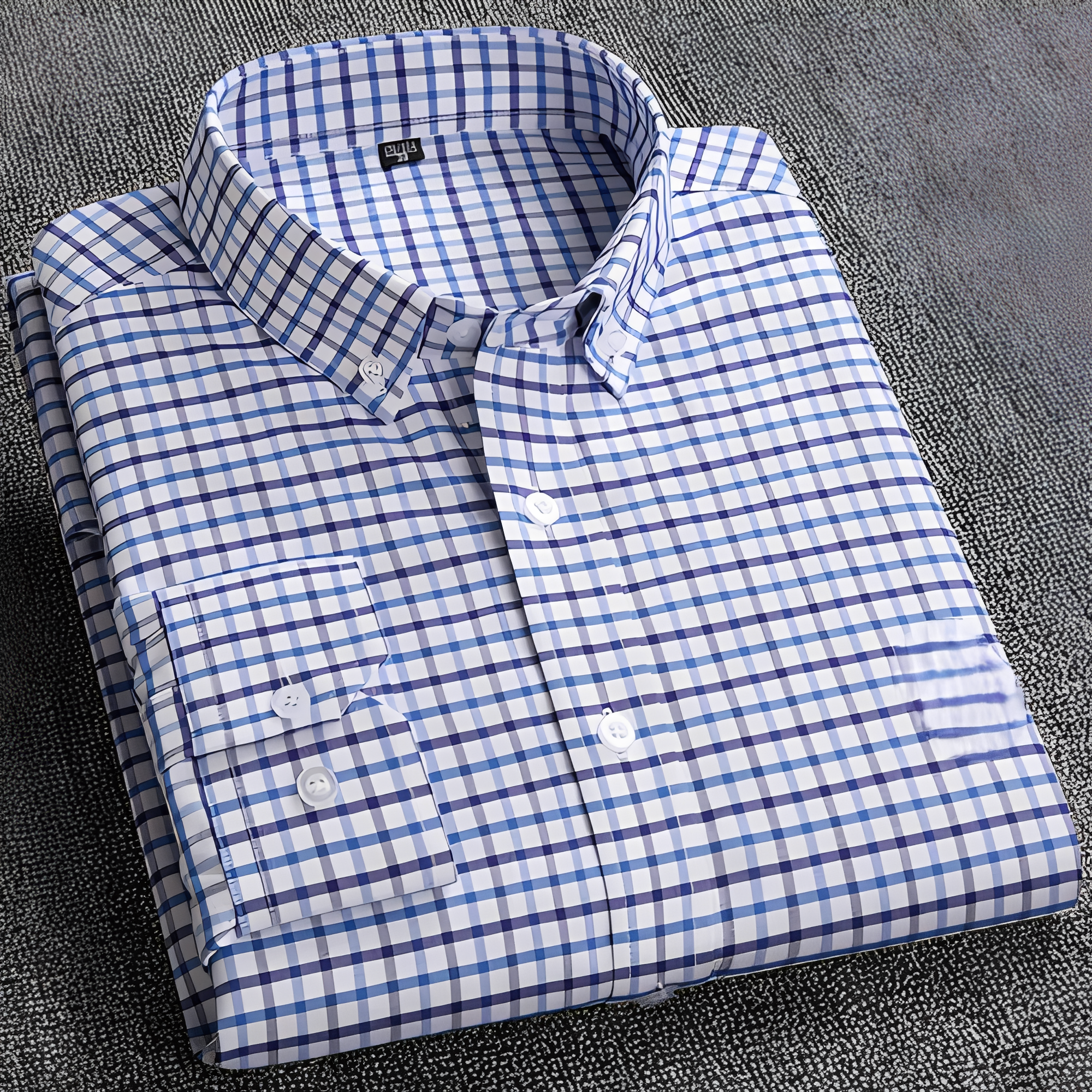 Jezriel - Men's long-sleeve checkered shirt with style