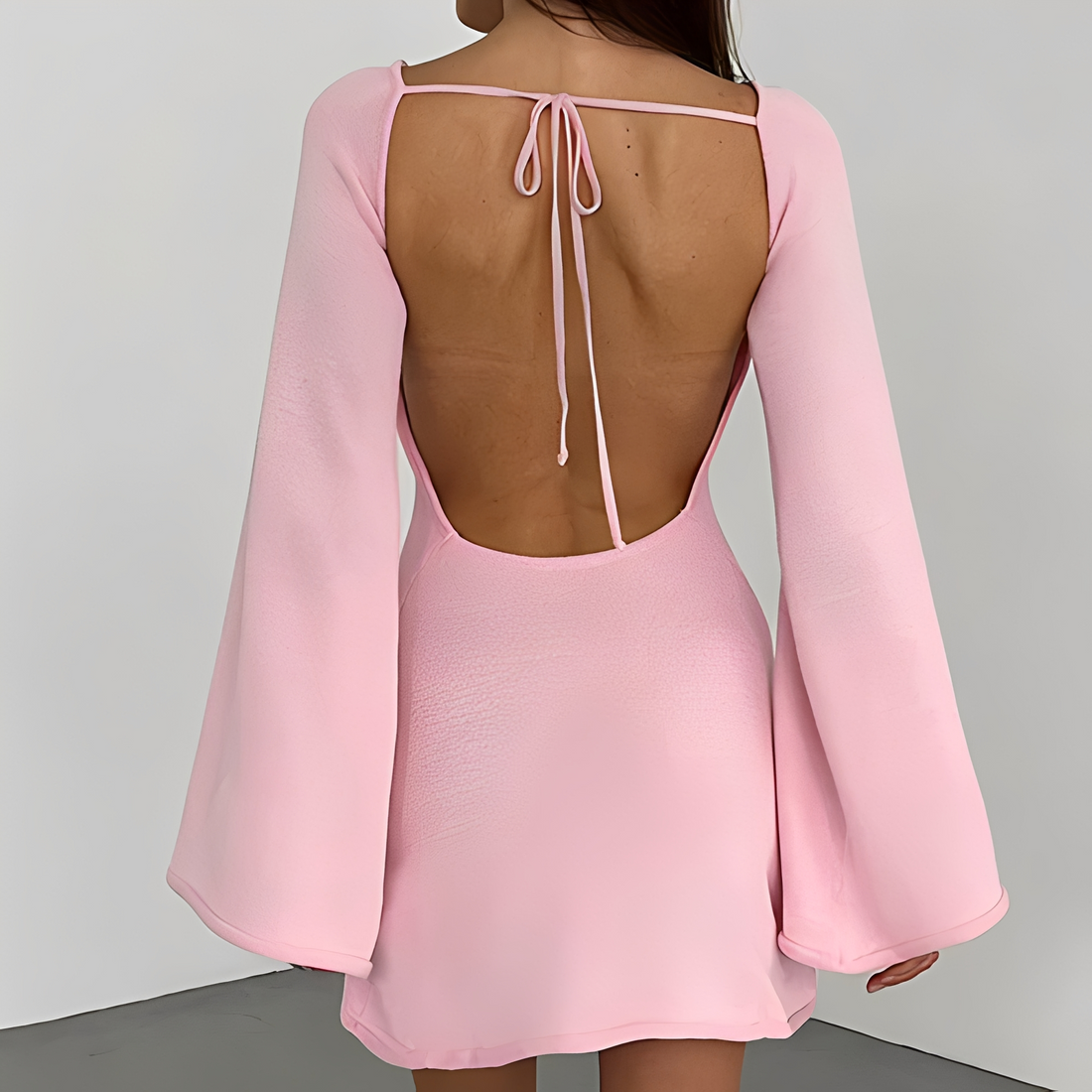 Aryana - Fashionable summer dress with long sleeves for women